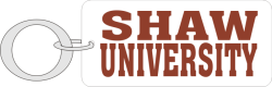 KC RECT ETCHED-SHAW UNIVERSITY-SILVER/GARNET